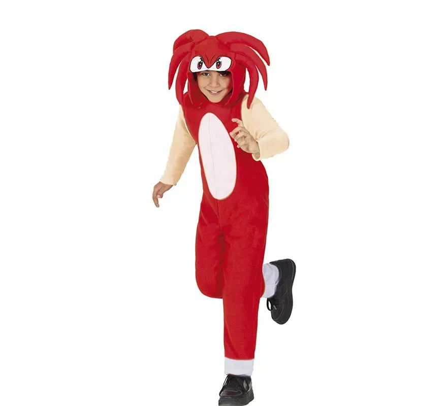 Translation missing: fr.Disfraz de Knuckles Sonic rojo para niños