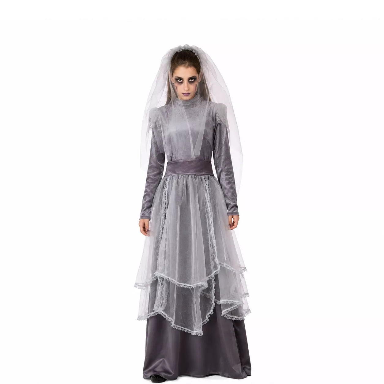 Translation missing: fr.Disfraz de La Llorona gris para mujer