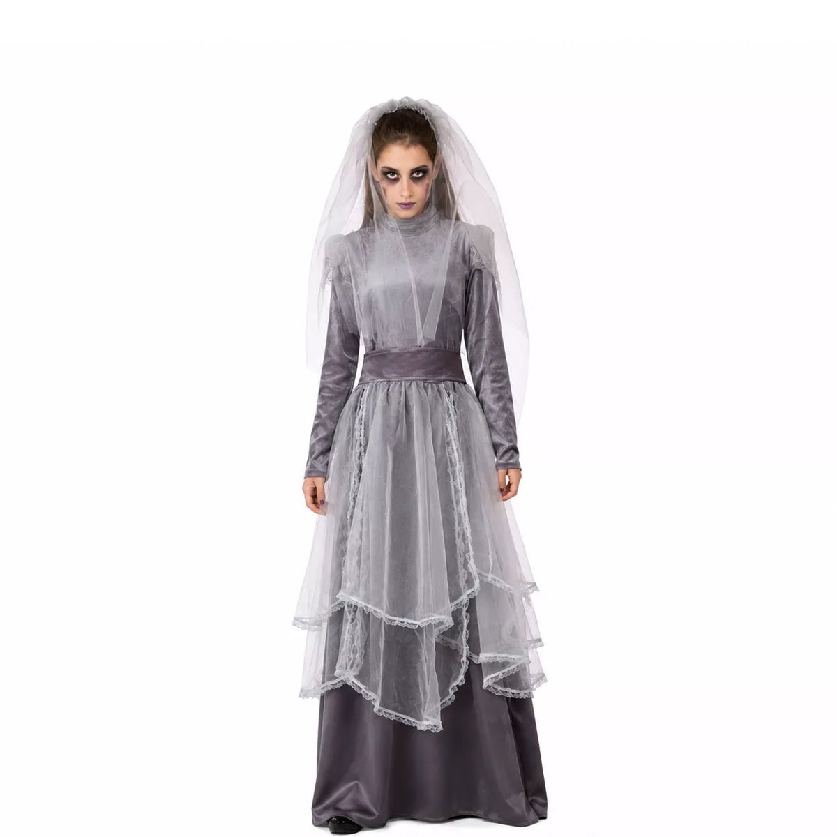 Translation missing: fr.Disfraz de La Llorona gris para mujer