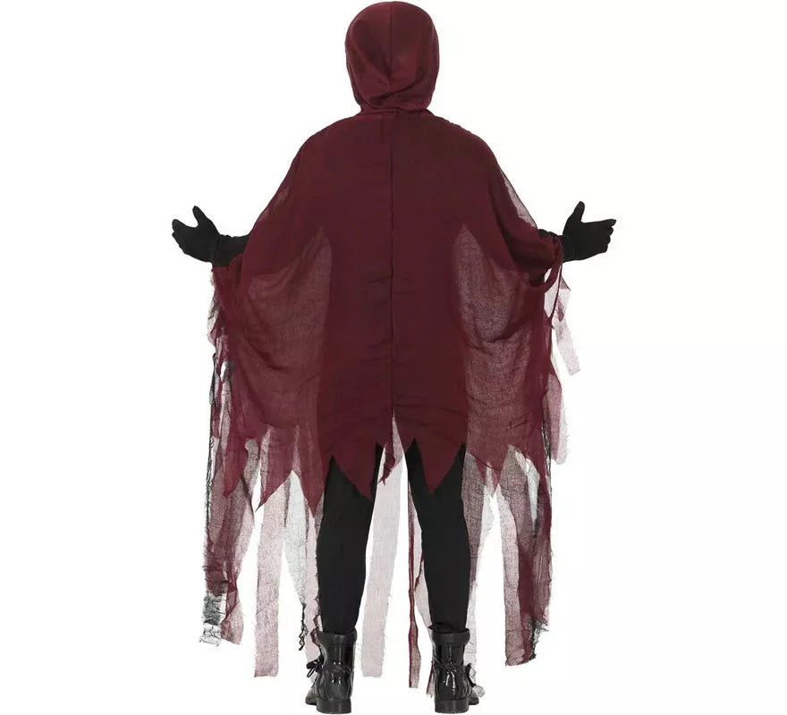 Translation missing: fr.Disfraz de La Muerte Mística rojo para adulto
