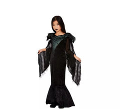 costume de princesse pour les filles de Cuervo noir élégant
