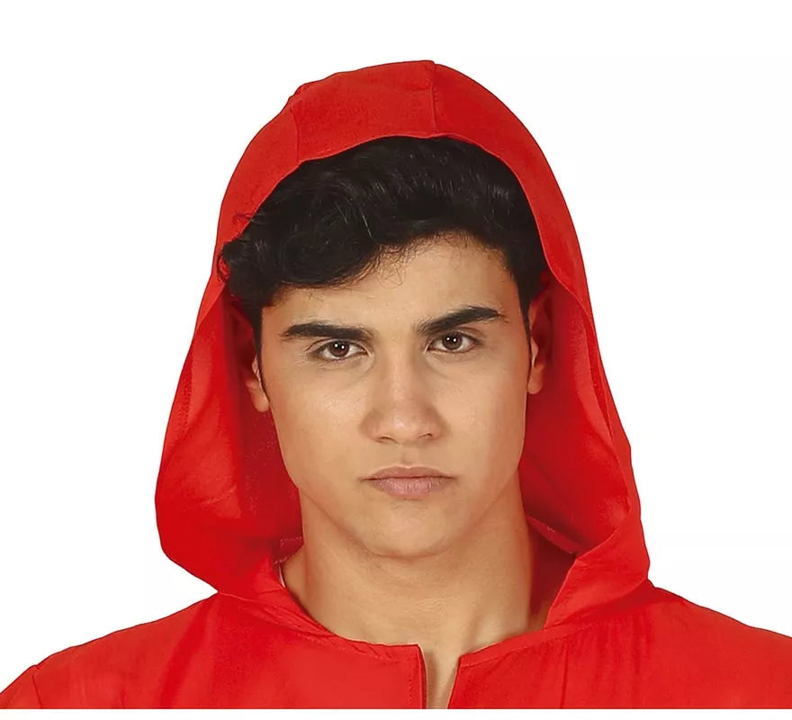 Translation missing: fr.Disfraz de Ladrón de Bancos con mono Rojo para hombre