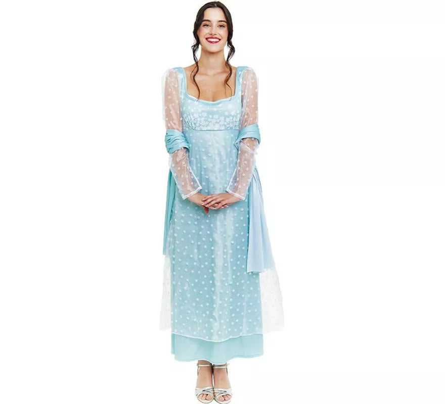 Translation missing: fr.Disfraz de Lady Inglesa azul celeste para mujer