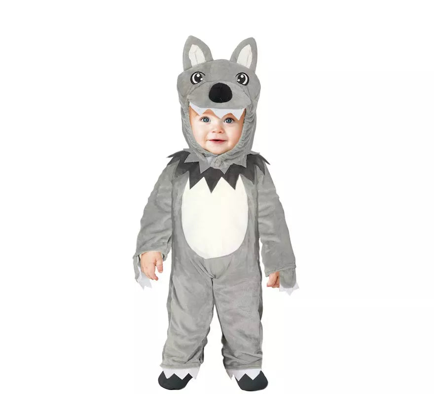 Disfraz de Lobo gris para bebé
