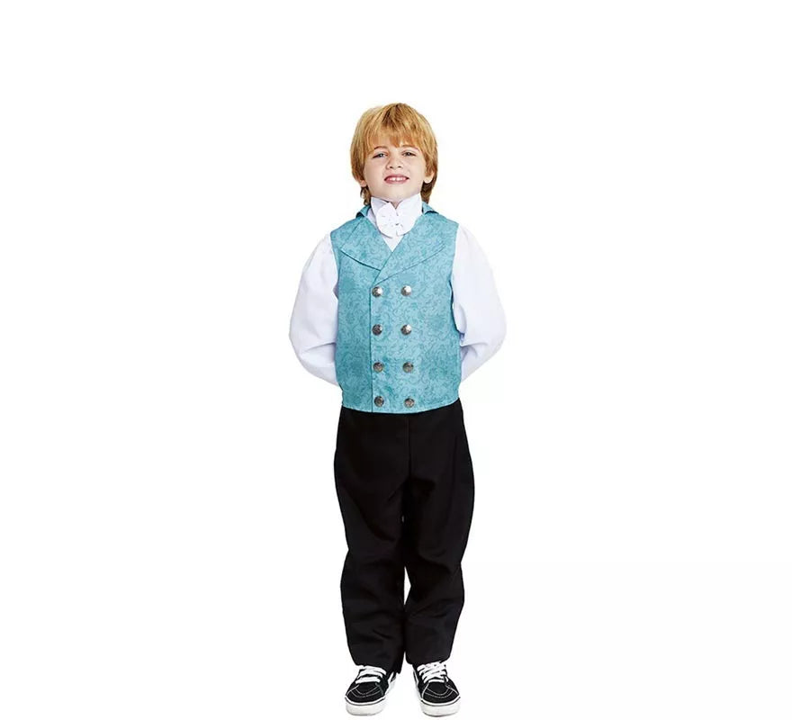 Translation missing: fr.Disfraz de Lord Inglés elegante azul para niño
