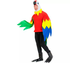 Déguisement perroquet coloré homme