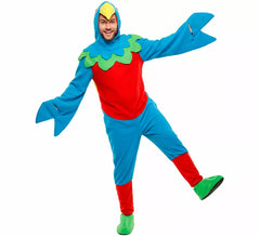 Déguisement perroquet coloré adulte