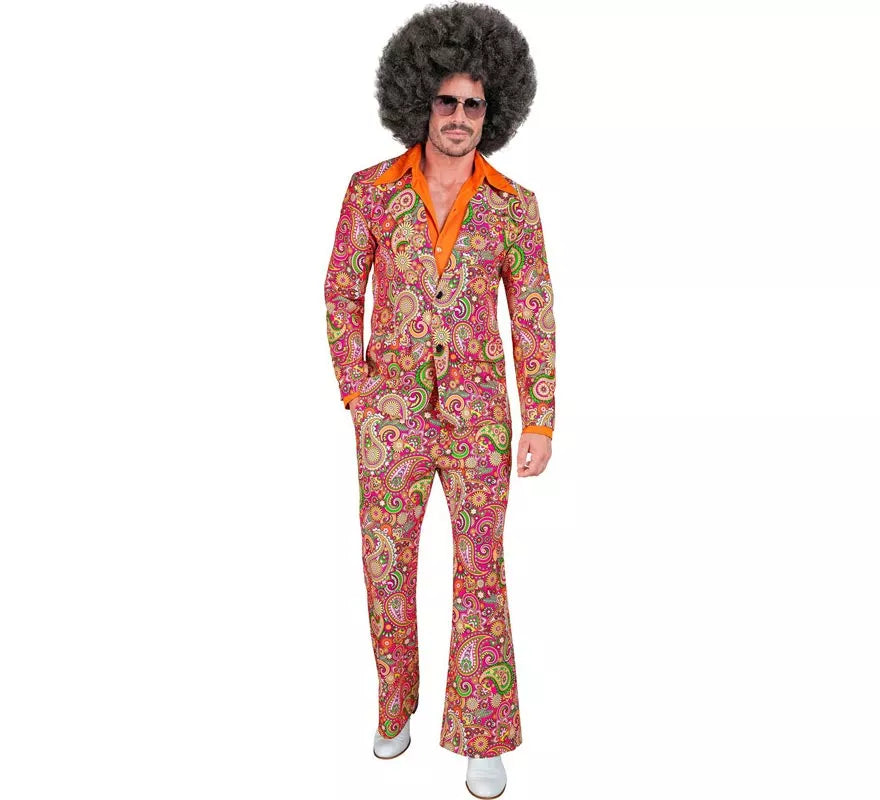 Disfraz de los años 60 Paisley para hombre