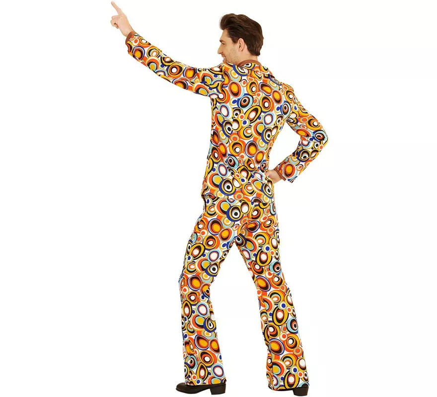 Translation missing: fr.Disfraz de los años 70 Burbujas multicolor para hombre