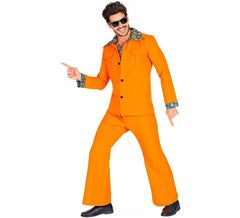 Costume Disco Orange Années 70 Homme