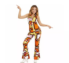 Tubes de costumes des années 70 en combinaison pour femme