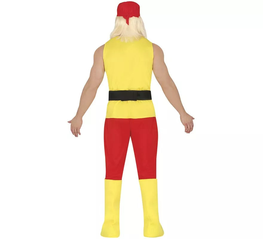 Translation missing: fr.Disfraz de Lucha libre Amarillo para hombre