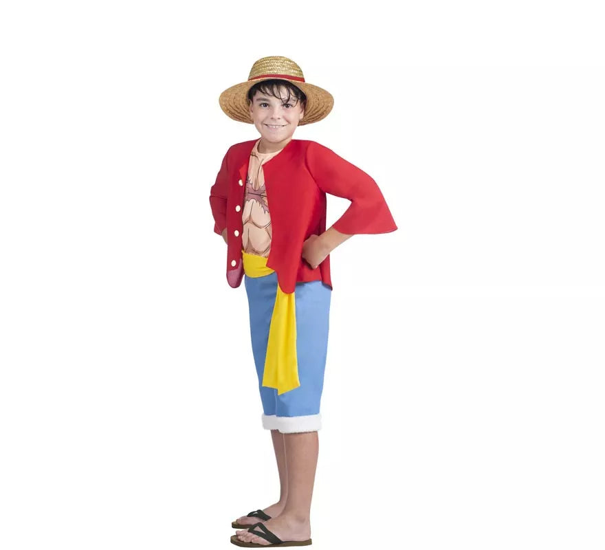 Translation missing: fr.Disfraz de Luffy de One Piece para niño