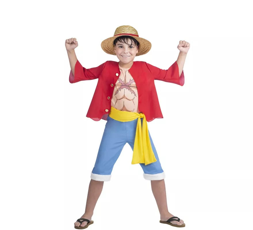 Translation missing: fr.Disfraz de Luffy de One Piece para niño