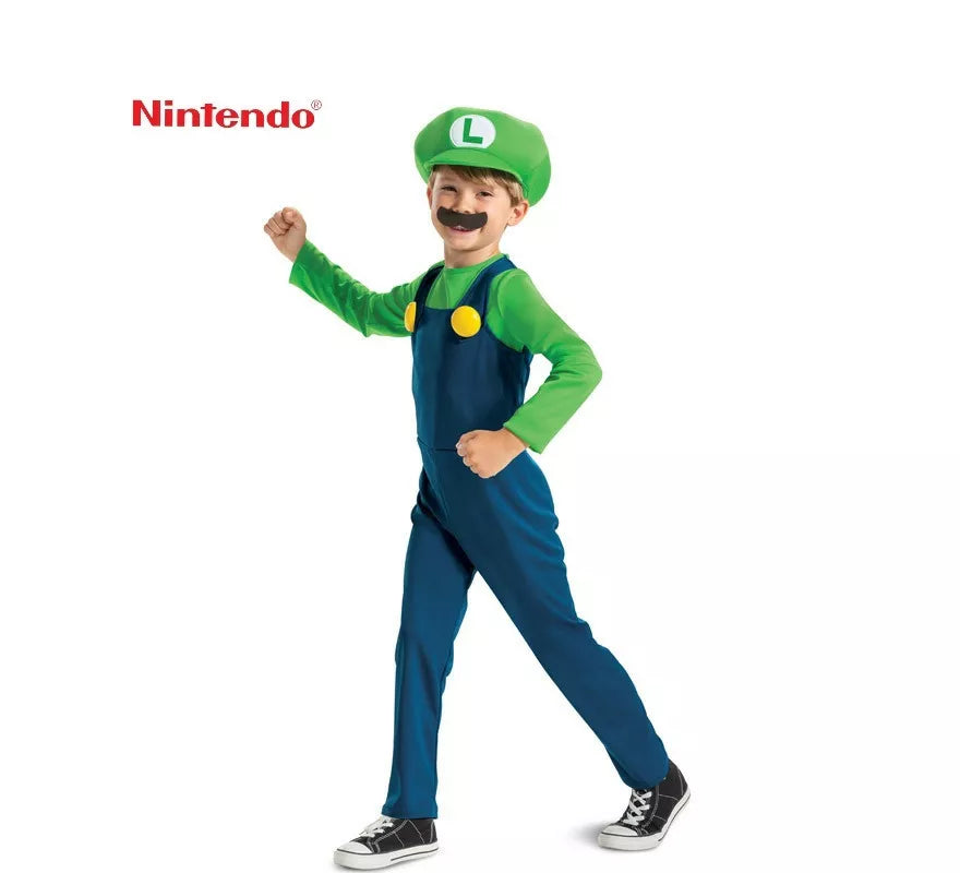 Translation missing: fr.Disfraz de Luigi Nintendo Super Mario de Lujo para niño