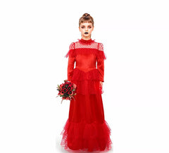 Costume de mariée Lydia rouge pour fille