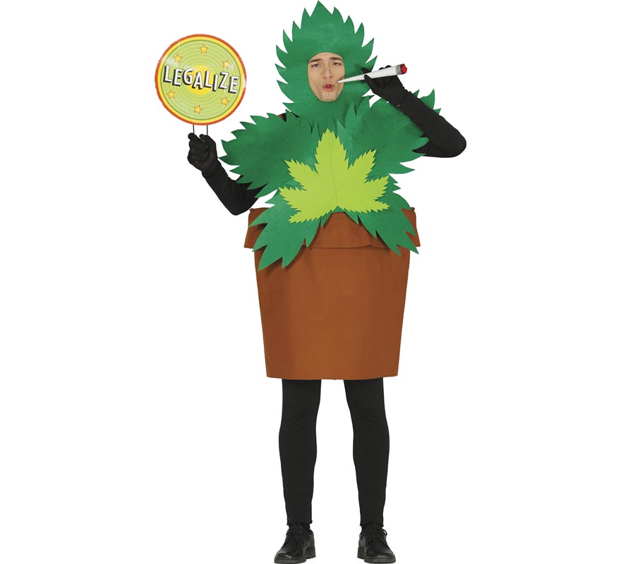 Translation missing: fr.Disfraz de Maceta Planta de Marihuana para hombre