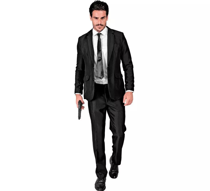 Translation missing: fr.Disfraz de Mafioso elegante negro para hombre