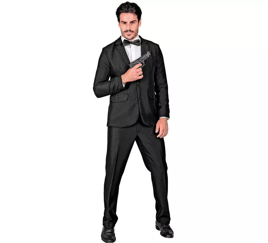 Translation missing: fr.Disfraz de Mafioso elegante negro para hombre
