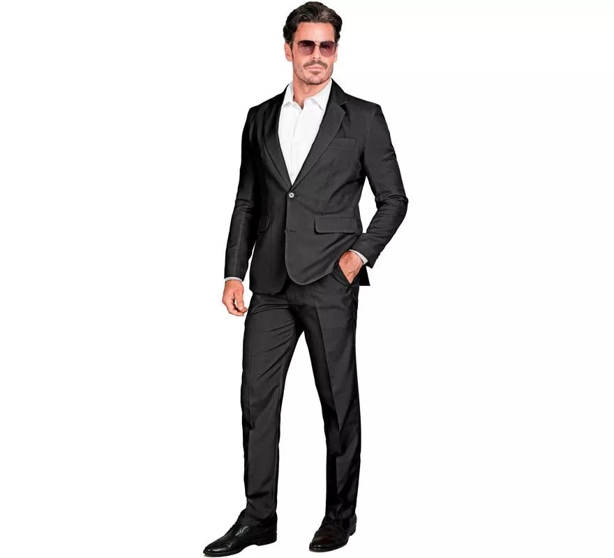 Translation missing: fr.Disfraz de Mafioso elegante negro para hombre