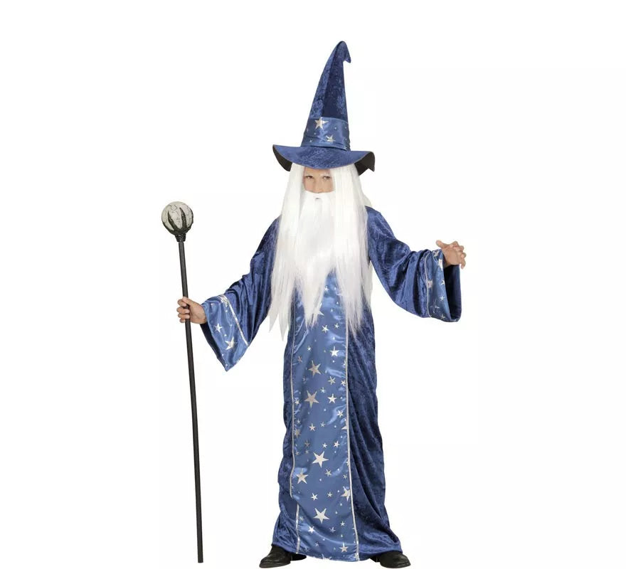 Translation missing: fr.Disfraz de Mago azul de cuento para niño y adolescente