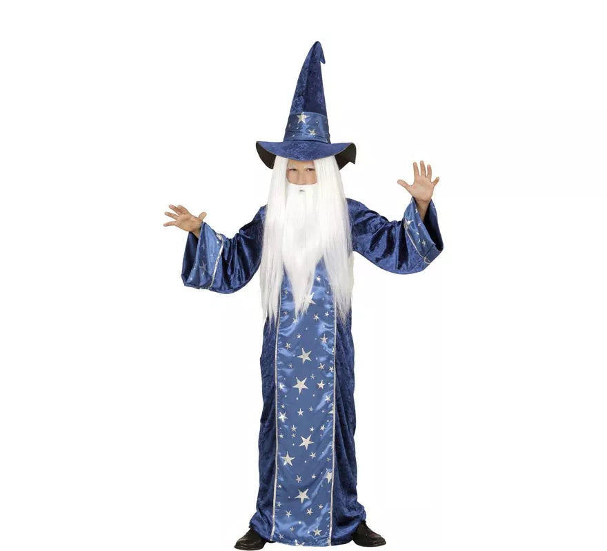 Translation missing: fr.Disfraz de Mago azul de cuento para niño y adolescente