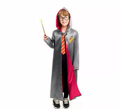 Déguisement de magicien d'école rouge pour garçon