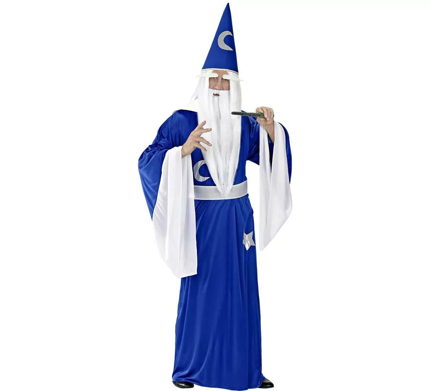 Translation missing: fr.Disfraz de Mago Luna azul de cuento para hombre