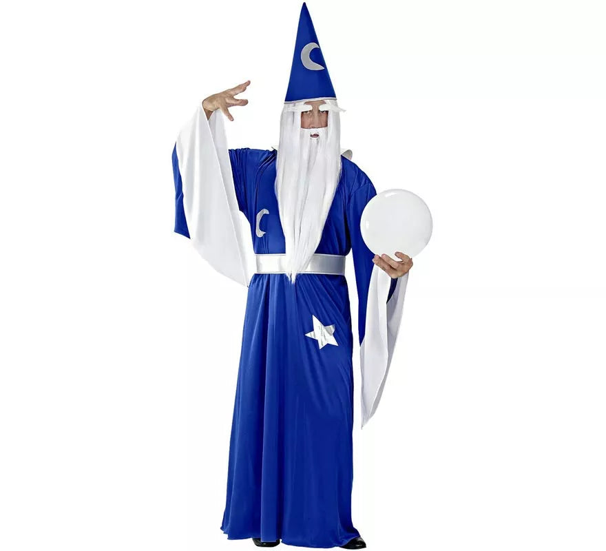 Translation missing: fr.Disfraz de Mago Luna azul de cuento para hombre