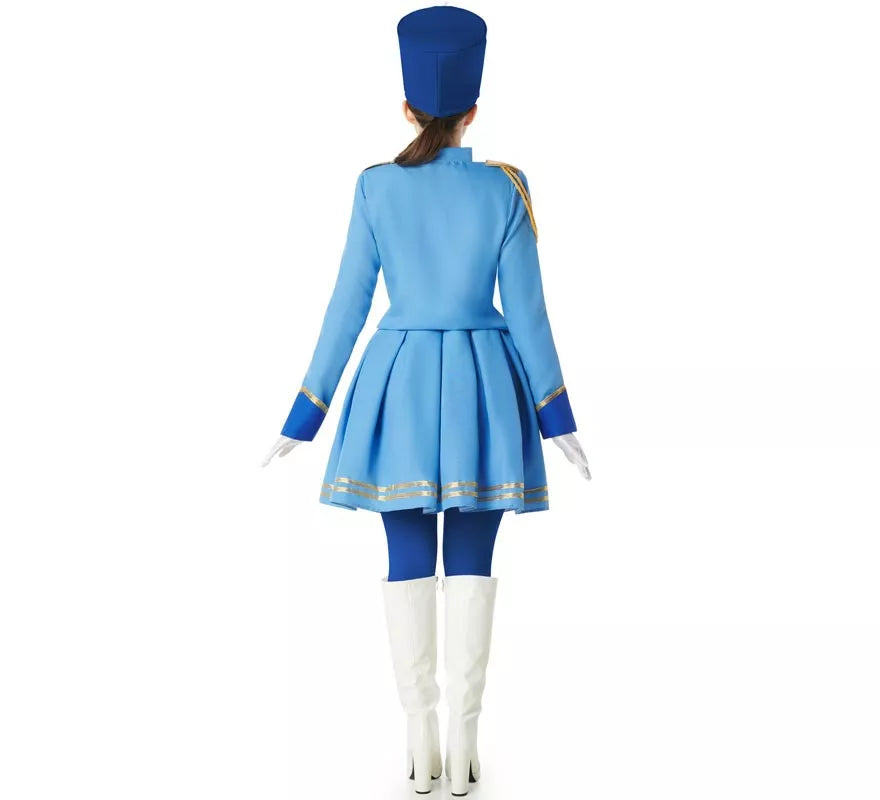 Translation missing: fr.Disfraz de Majorette azul para mujer