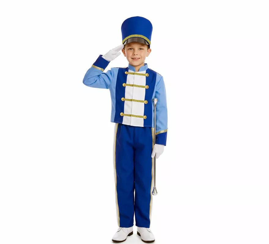 Translation missing: fr.Disfraz de Majorette azul para niño