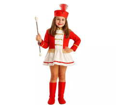 Déguisement de Majorette Rouge pour fille