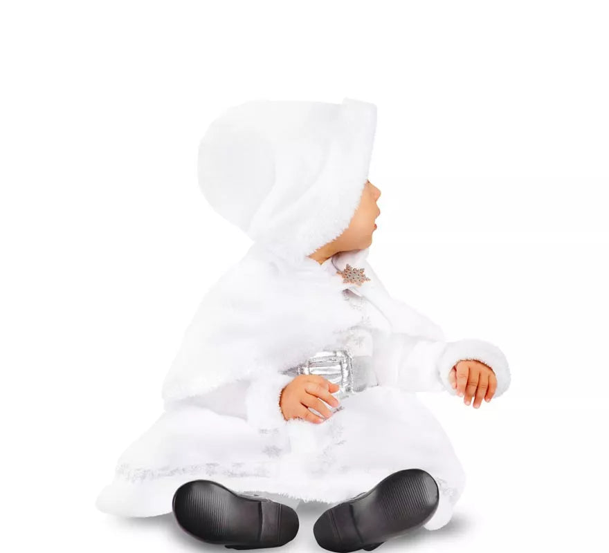 Translation missing: fr.Disfraz de Mamá Noel blanca con capucha para bebé