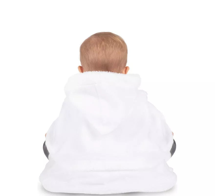 Translation missing: fr.Disfraz de Mamá Noel blanca con capucha para bebé