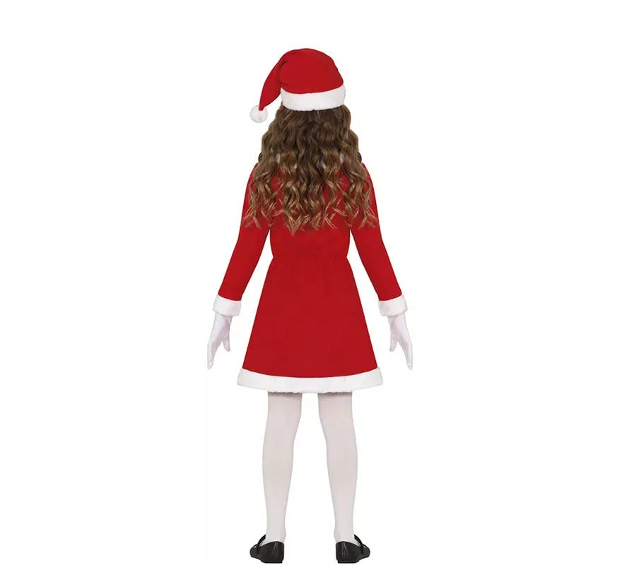 Translation missing: fr.Disfraz de Mamá Noel con cinturón negro para niña