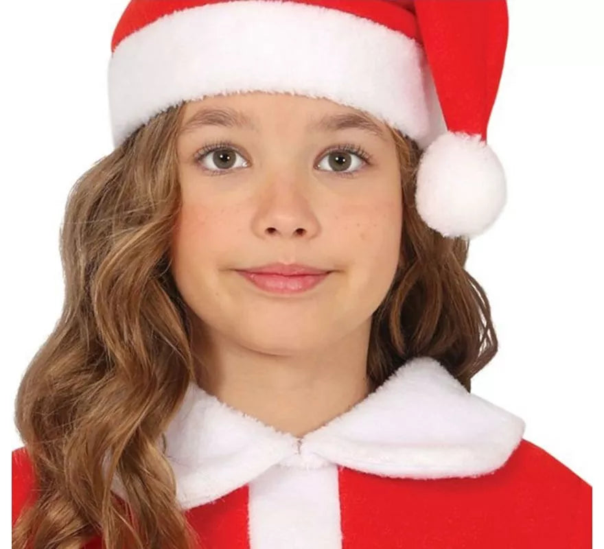Translation missing: fr.Disfraz de Mamá Noel con cinturón negro para niña