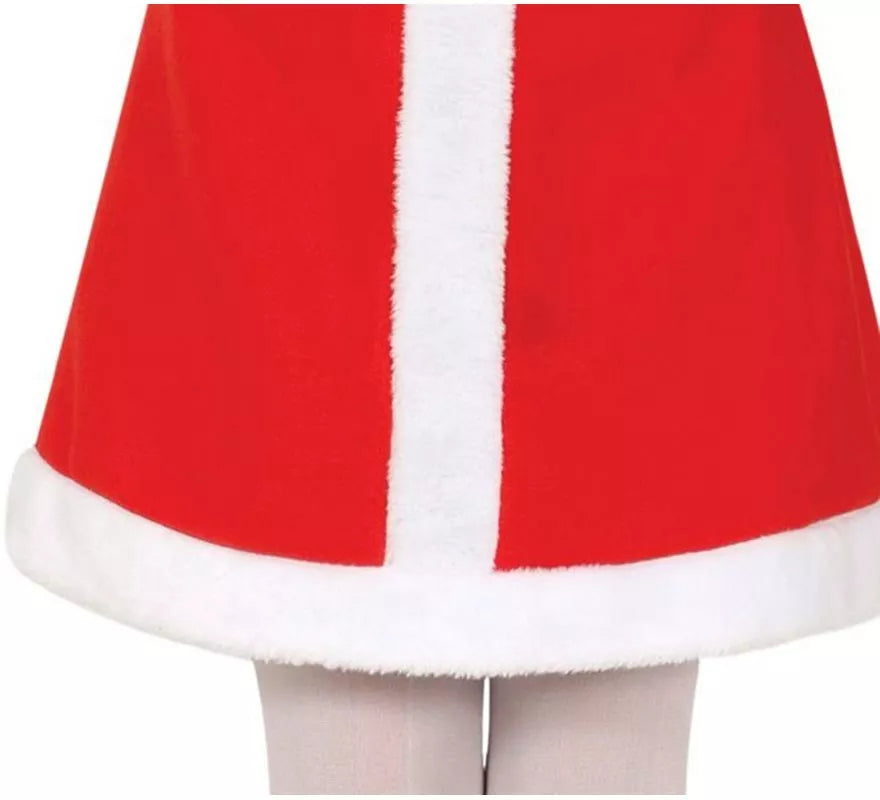 Translation missing: fr.Disfraz de Mamá Noel con cinturón negro para niña