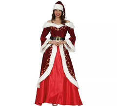 Déguisement Père Noël avec Robe Longue Femme