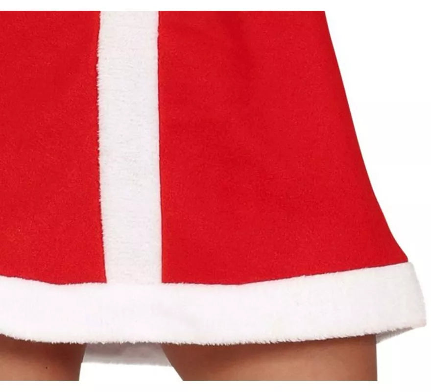 Translation missing: fr.Disfraz de Mamá Noel en vestido con cuello para mujer