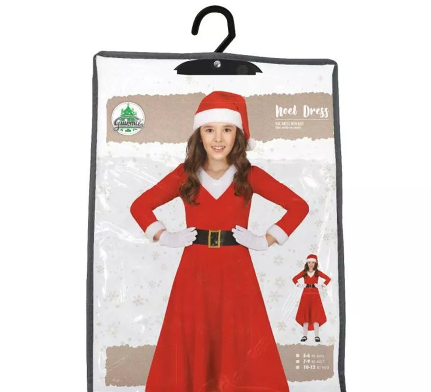 Translation missing: fr.Disfraz de Mamá Noel en vestido largo para niña