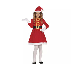Déguisement Mère Noël à capuche fille