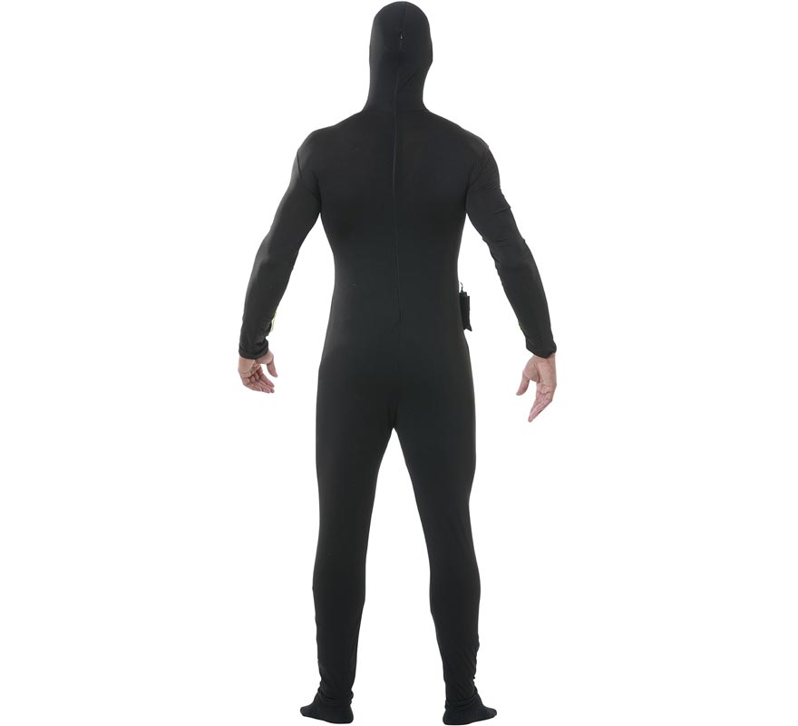 Disfraz de Man Black Light con 3 funciones de luz