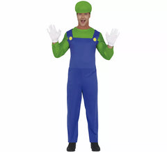 Déguisement ingénieur de train vert homme