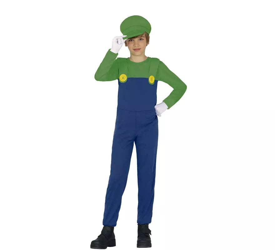 Translation missing: fr.Disfraz de Maquinista verde de Tren para niños