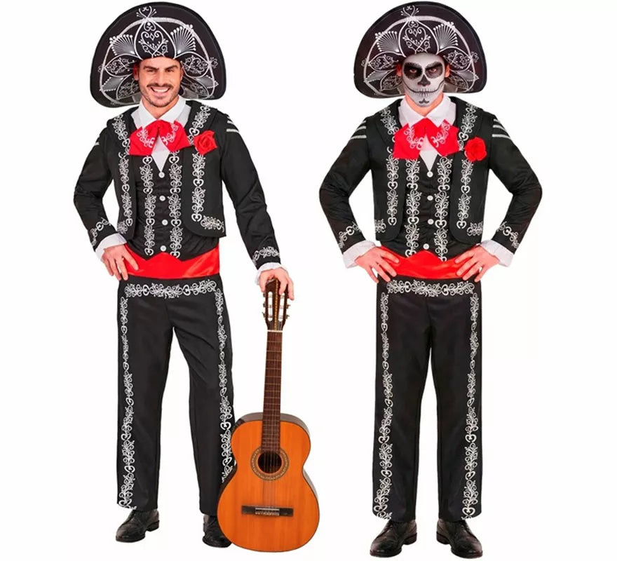 Translation missing: fr.Disfraz de Mariachi Día de los Muertos para hombre