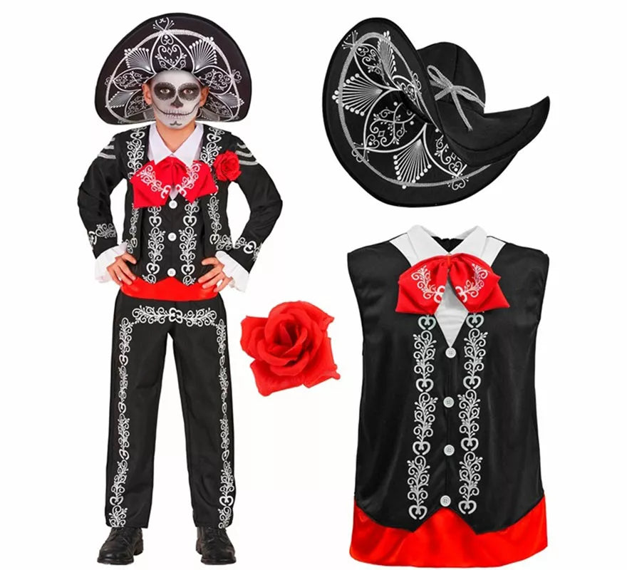 Disfraz de Mariachi Día de los Muertos para niños