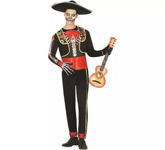 Déguisement Mariachi Esqueleto homme