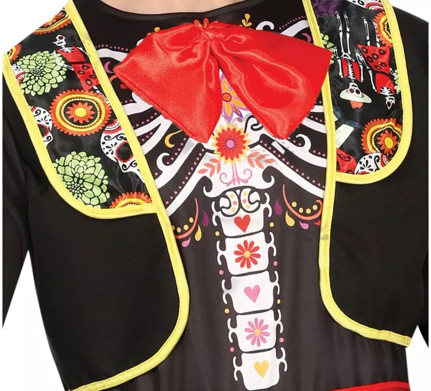 Translation missing: fr.Disfraz de Mariachi Esqueleto para hombre