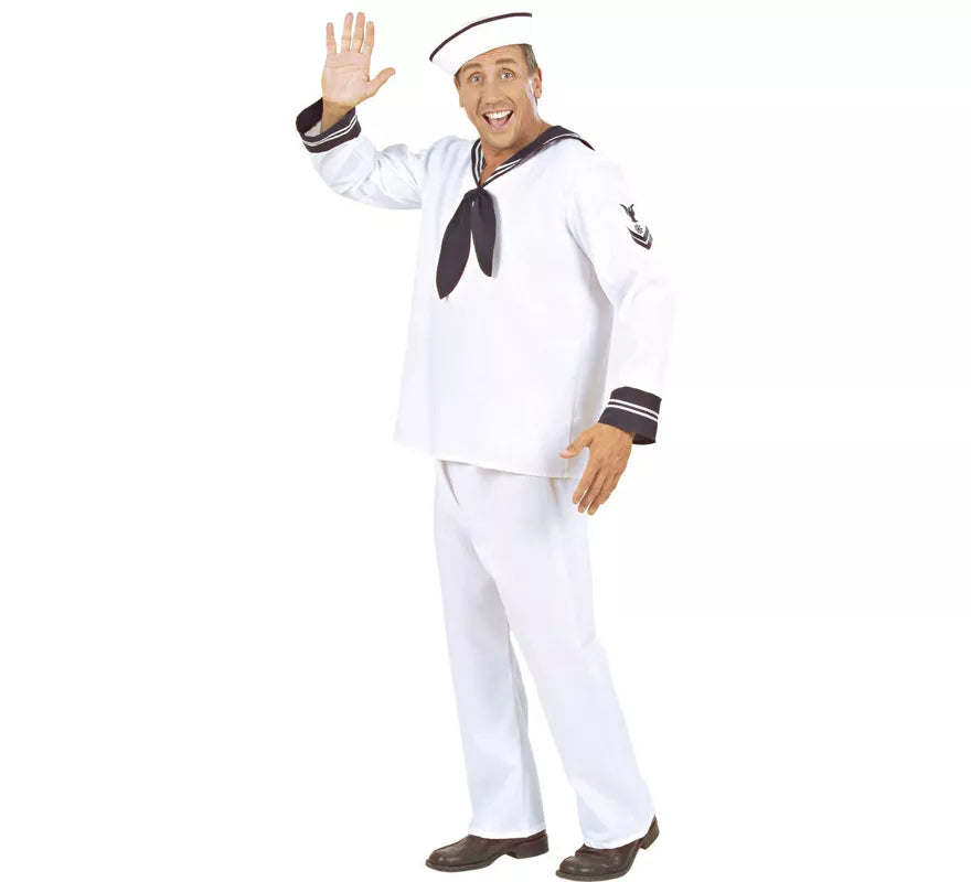 Translation missing: fr.Disfraz de Marinero Blanco Años 50 para hombre