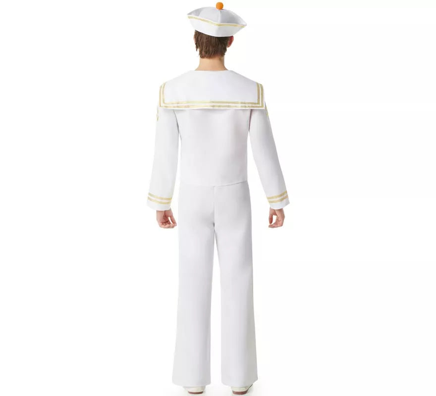Translation missing: fr.Disfraz de Marinero blanco con Pantalón para hombre